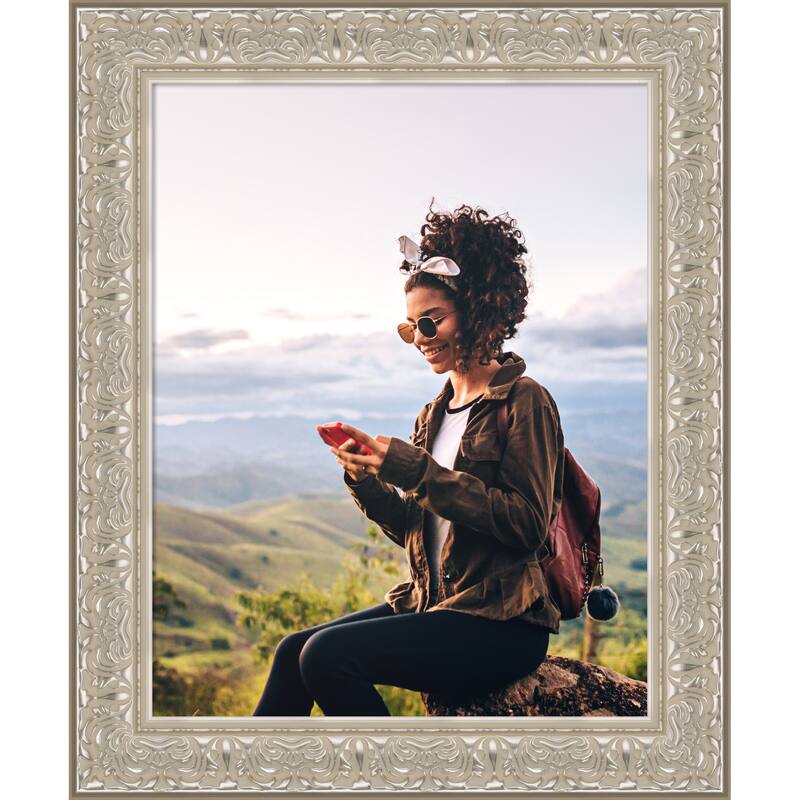 Luxe Picture Frame, Photo Frame - 22x28 - Luxe Silver Cream