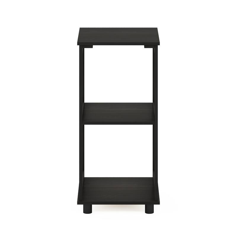 Furinno Romain 2-Tier Tall End Table - Espresso