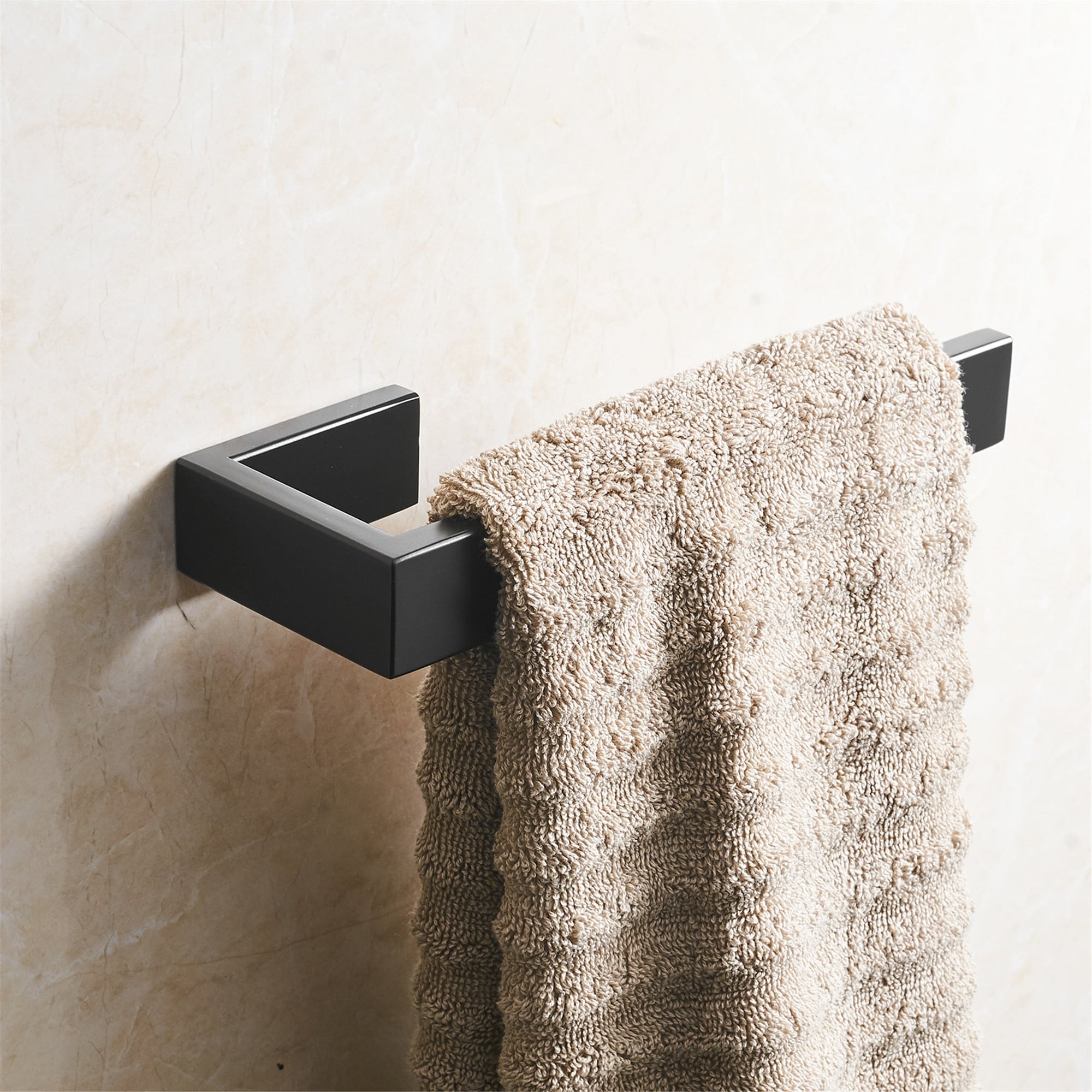 Stainless Steel Matte Black Bathroom Towel Rack Towel Bar