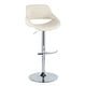 preview thumbnail 60 of 144, Silver Orchid Svellingen Adjustable Bar Stool with Rounded T Footrest - Set of 2