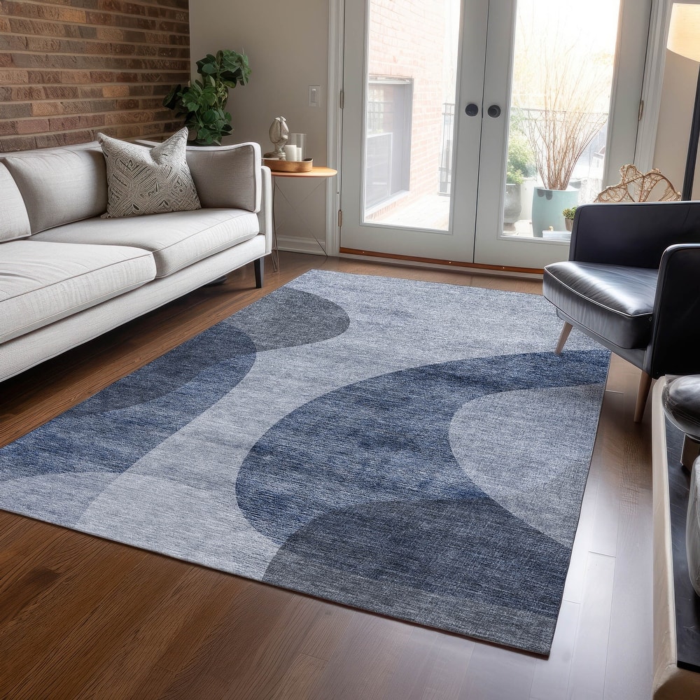 Machine Washable Indoor/ Outdoor Chantille Modern Deco Rug