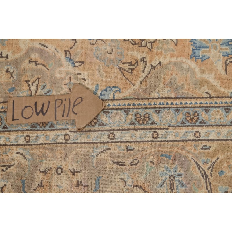 Mashad Persian Vintage Area Rug Hand-Knotted Wool Carpet - 6'6"x 9'10"