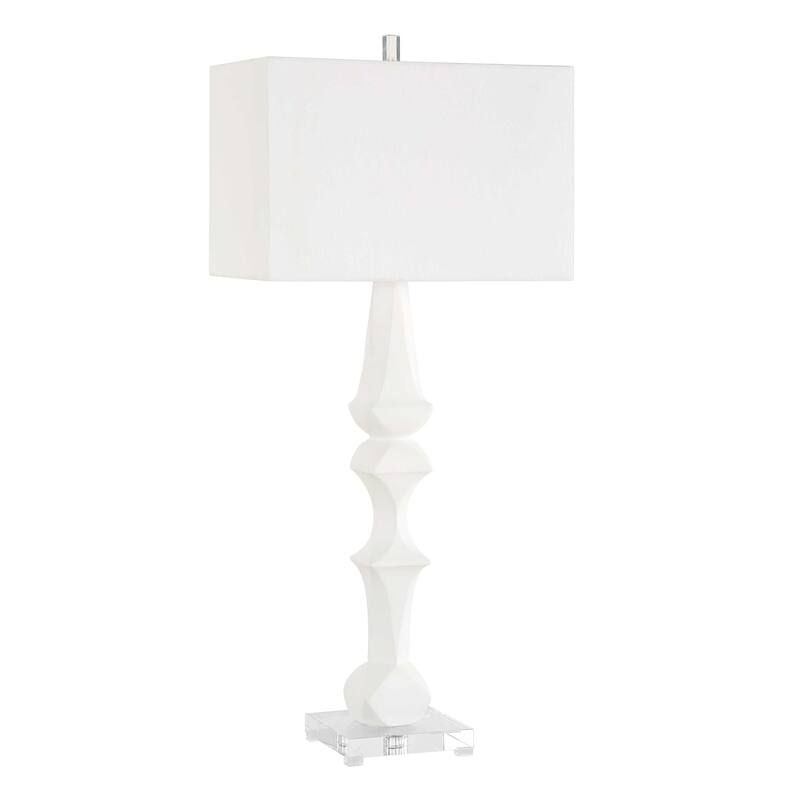 Uttermost Mayme White Table Lamp - 17.00" W x 37.50" H x 10.00" D