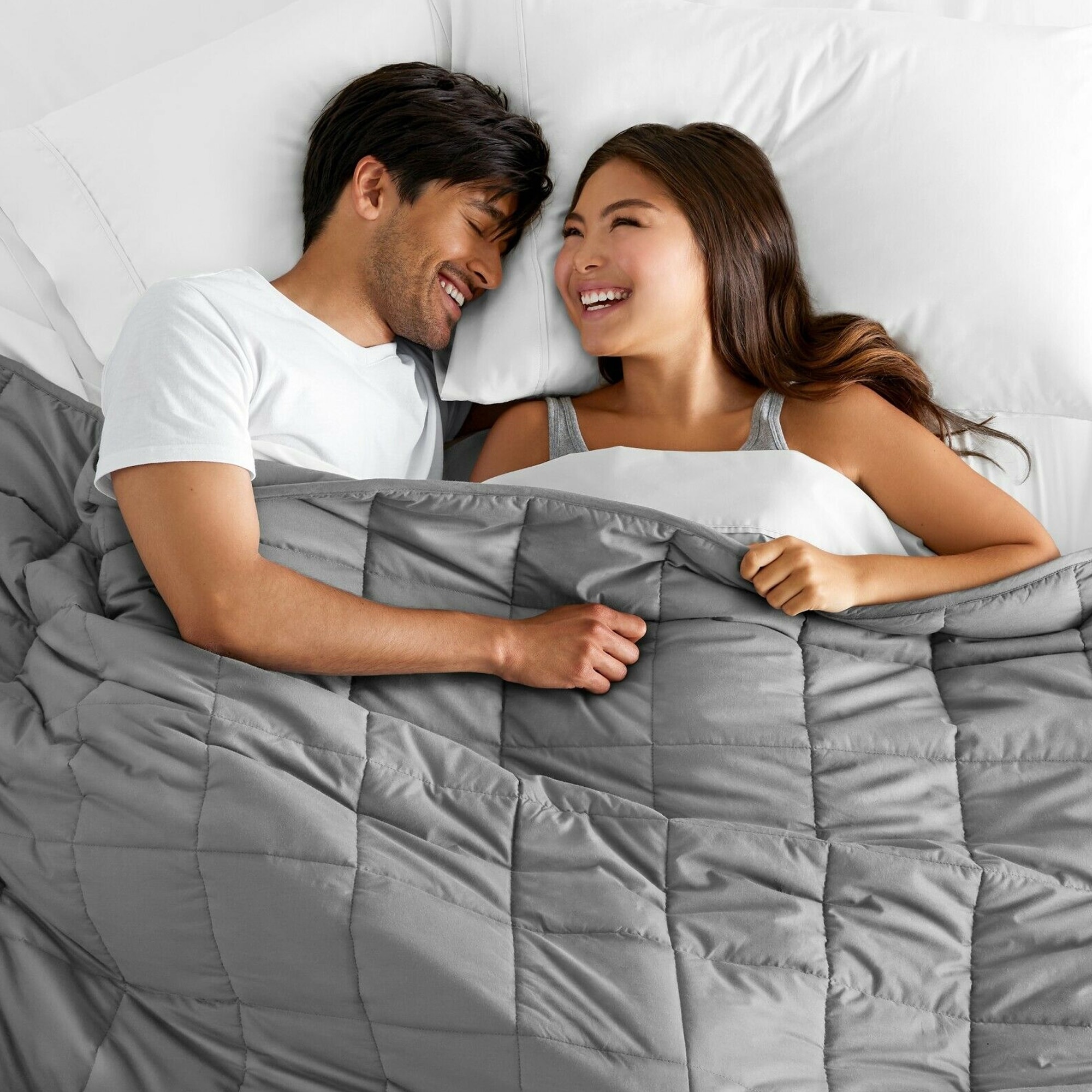 All Natural Cotton 20lb Weighted Blanket Gray Bed Bath Beyond 33503638