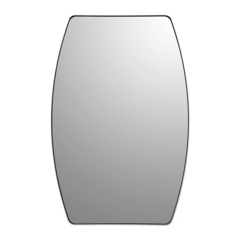 MacLuu Oblong Metal Wall Mirror - 24" x 36" - Silver