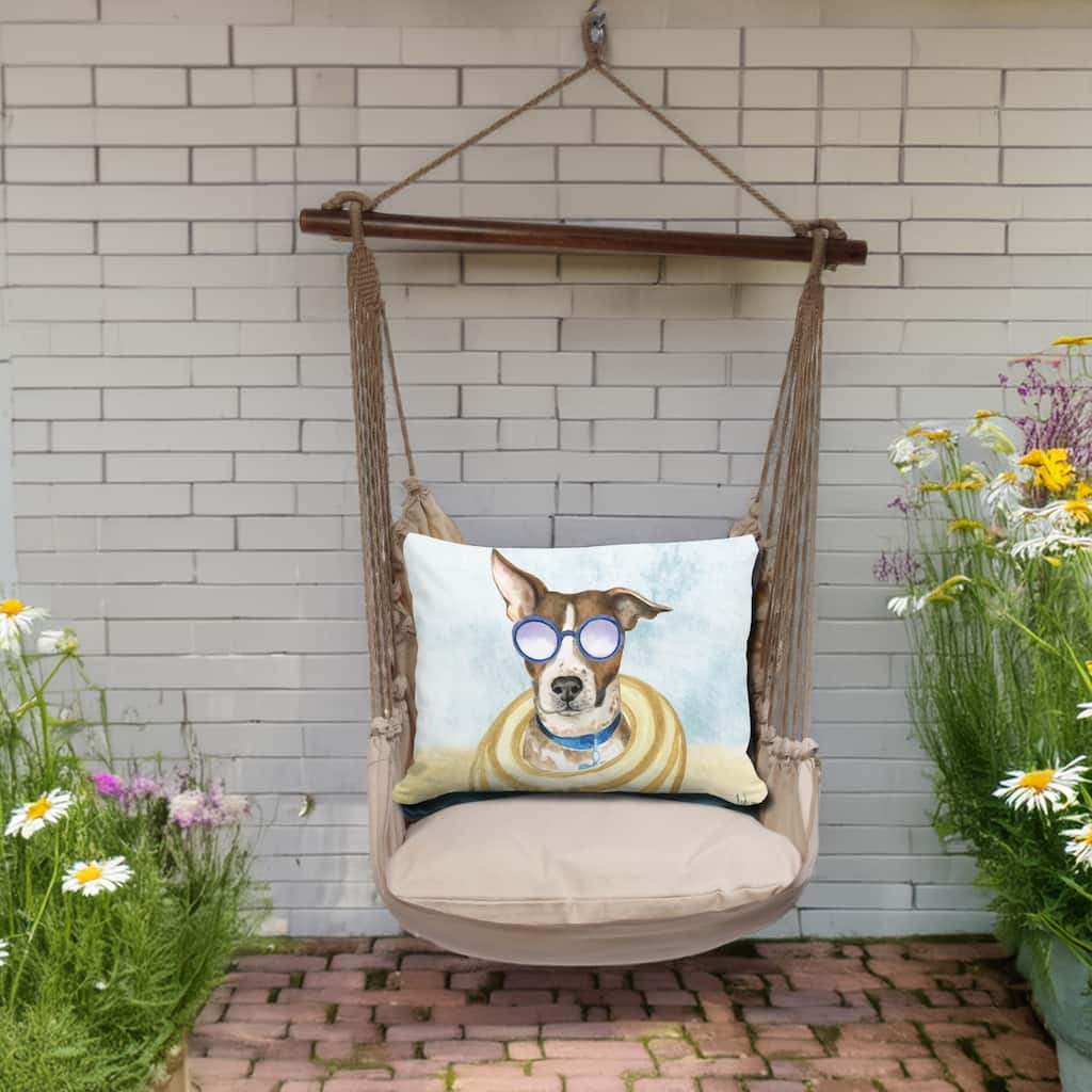 Magnolia Casual Swing Set 4 piece - Latte Solid w/ Cool Dog