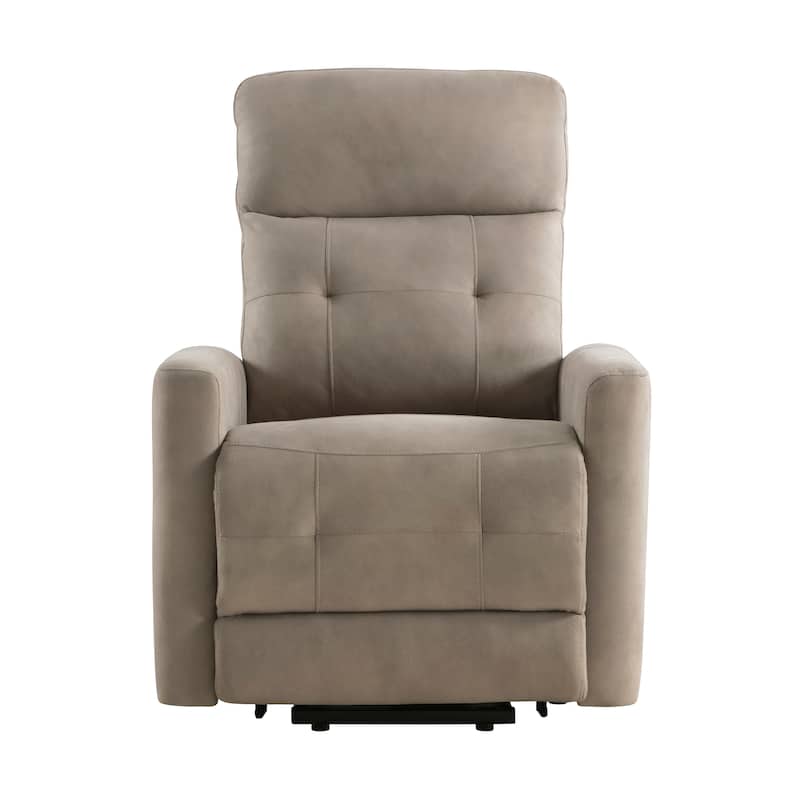 Jeanne Textured Microfiber Power Lift Chair with Massage and Heat