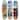 Notoriart Retro Collage Art Acrylic Wall Art Die-Cut Easy-to-Hang, 3 Panel 8" x 32", Retro Views Skateboard Set