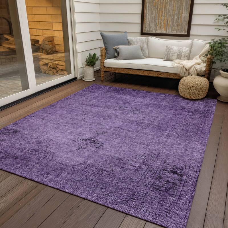 Machine Washable Indoor/ Outdoor Chantille Traditional Vintage Rug