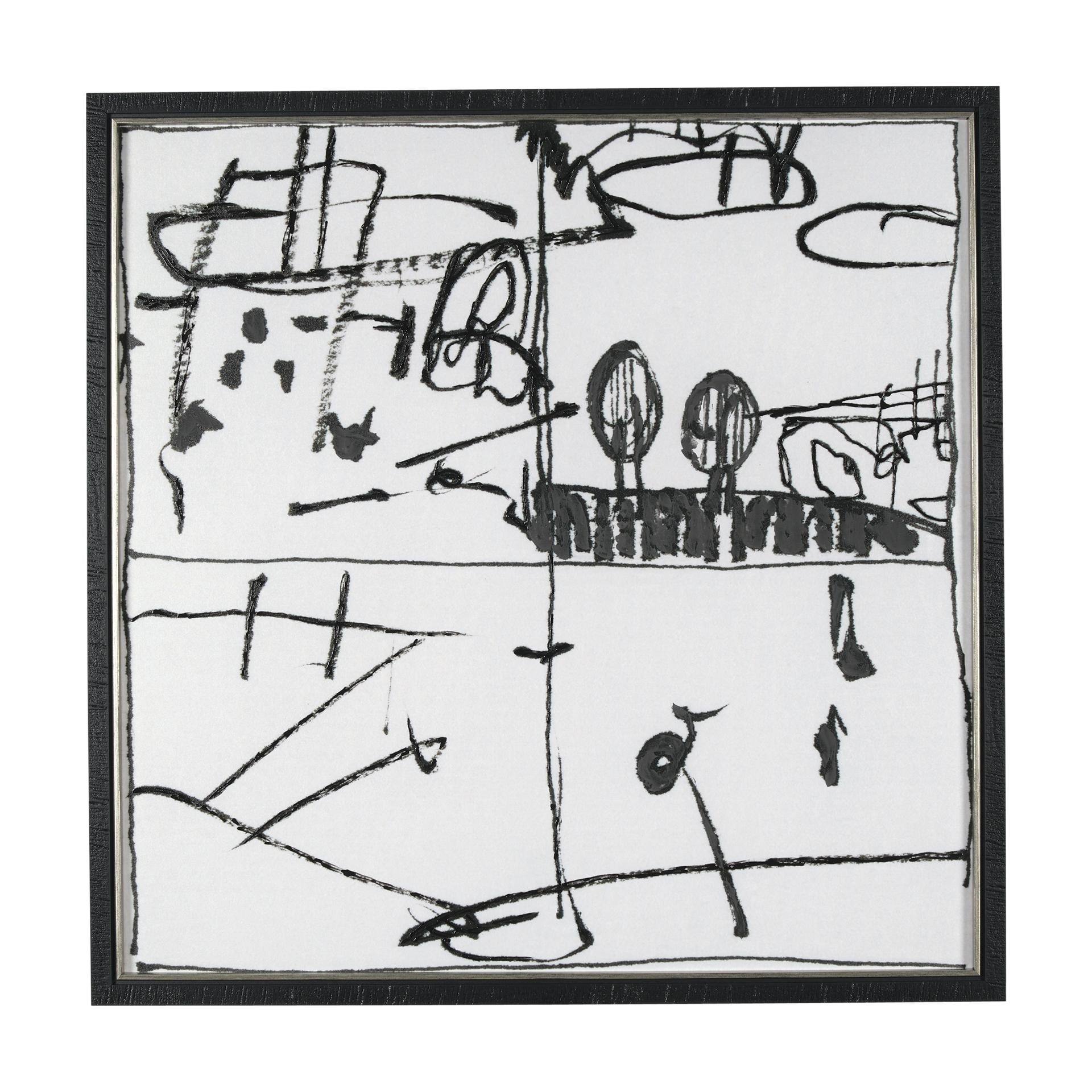 Lost Treasure Map IV by Mercana Studio a Hand Embellished Textured Framed Art Print