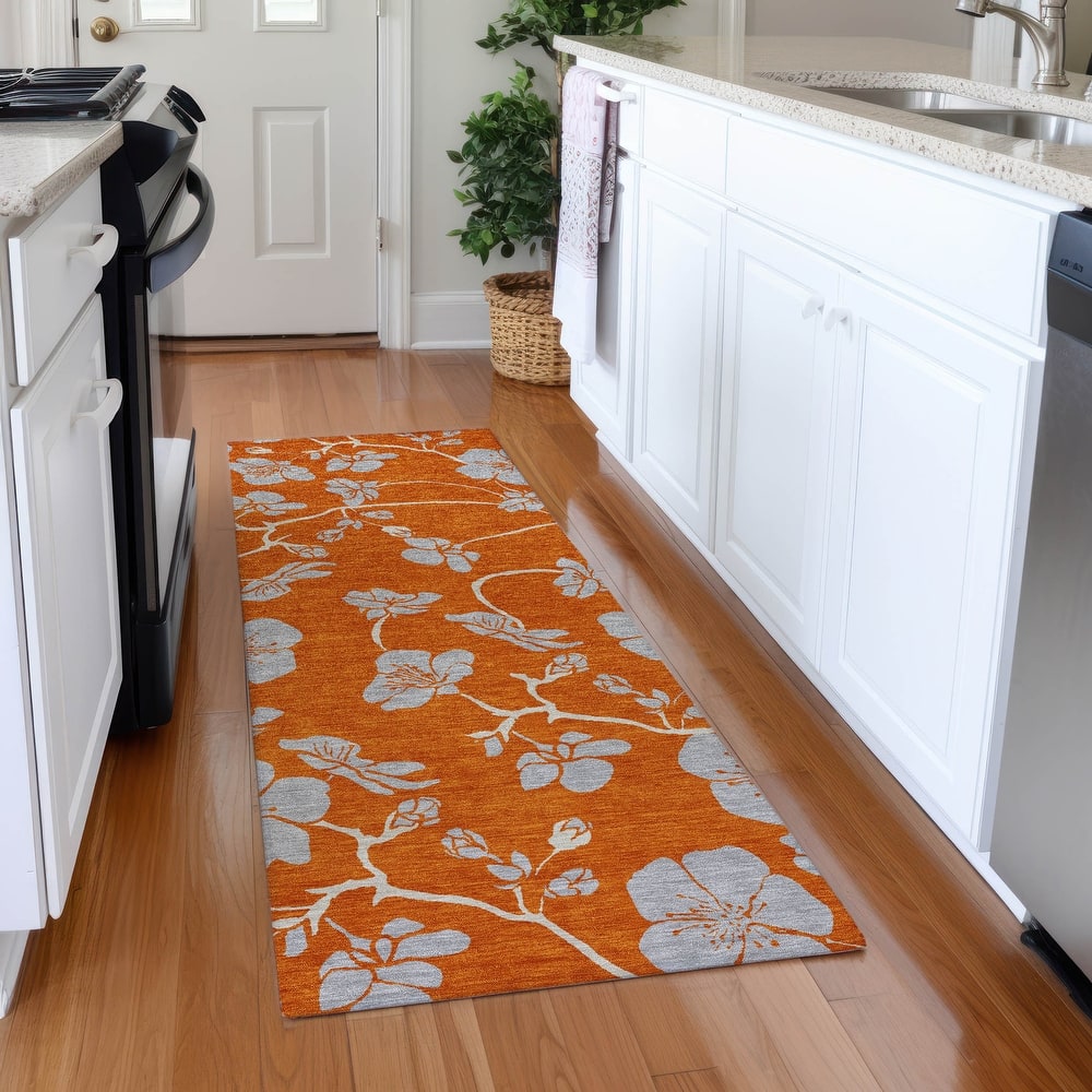 Premium Washable Super Soft Modern Floral Mayfield Rug