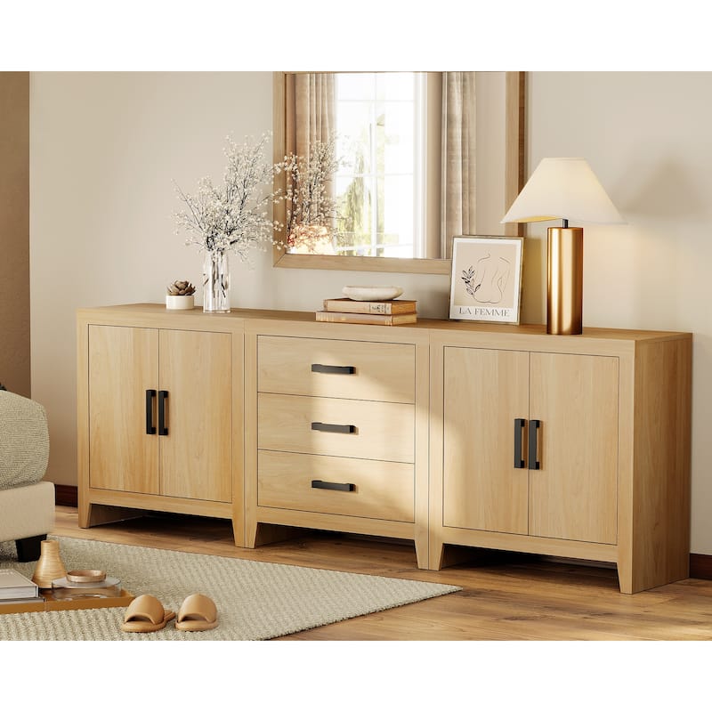 WAMPAT Buffet Cabinet with Drawers & Doors