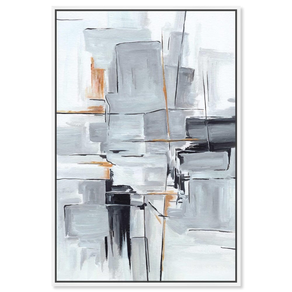 Elegant Grey Shades I Canvas by Art Remedy