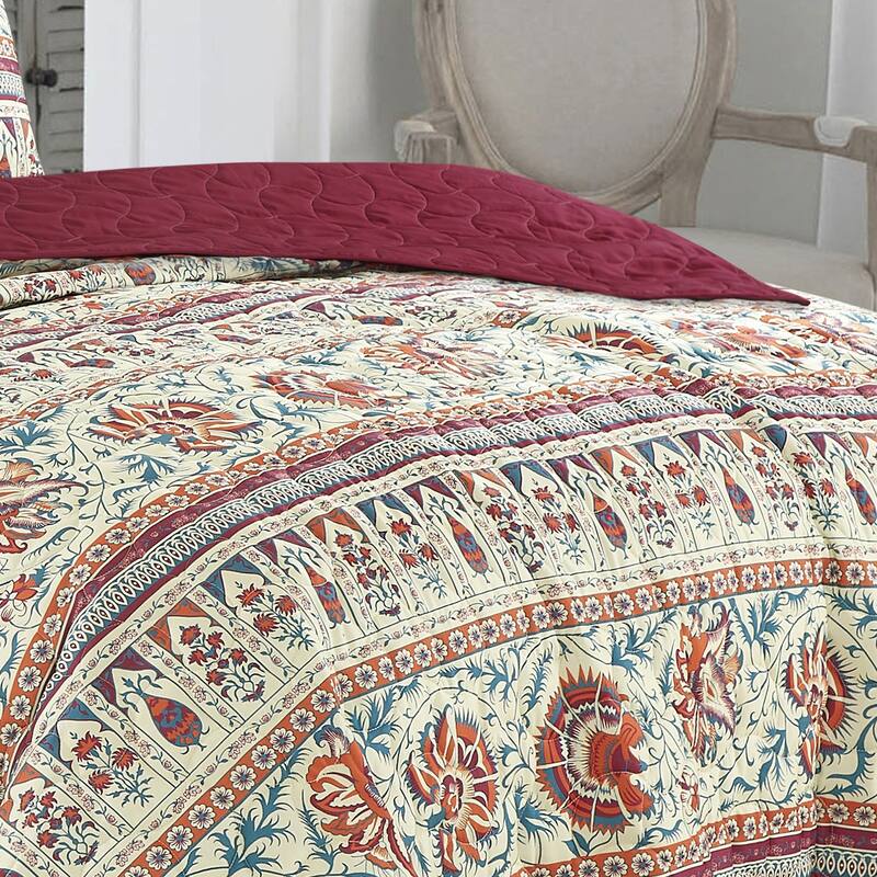 Yanna Luxury 3 Piece Reversible Bedspread
