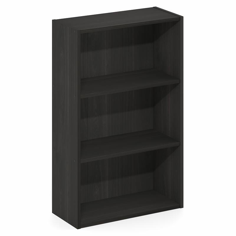 Furinno Basic 3-Tier Open Shelf Bookcase, Bookshelf, Storage Organizer, 7 x 17 x 26