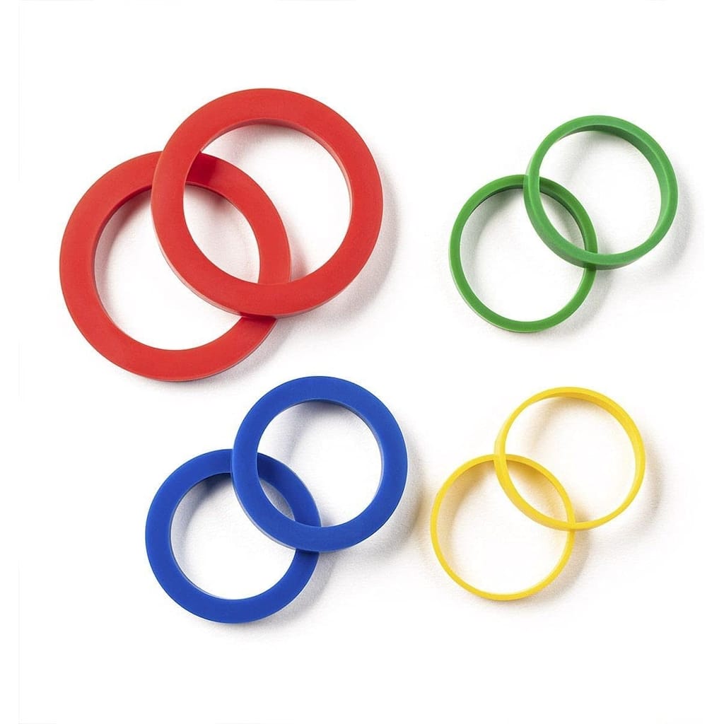 Mrs. Anderson's Baking Silicone Rolling Pin Rings - 8 Piece Set