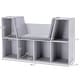 preview thumbnail 3 of 3, Kids Bookcase Organizer Bench with Cushioned Seat
