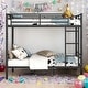 preview thumbnail 2 of 6, [Save Space or Split Into 2 Beds] Full Over Full Metal Bunk Bed