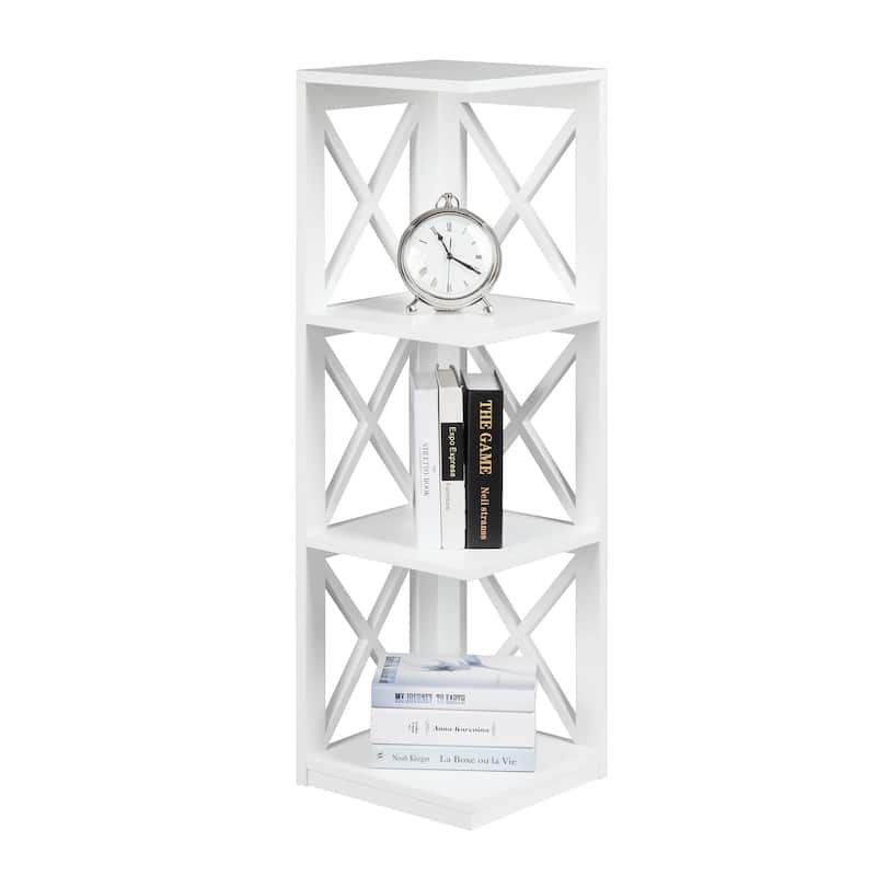 Convenience Concepts Oxford 3 Tier Corner Bookcase