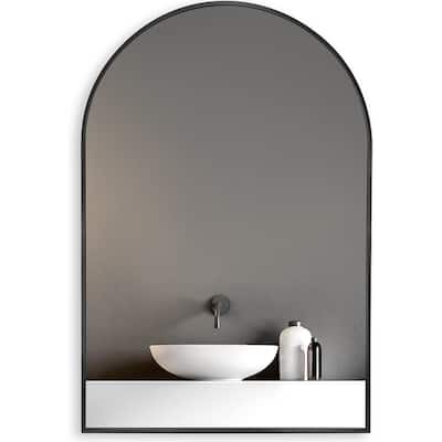 20x30 Inch Metal Framed Arched Bathrrom Mirror for Wall