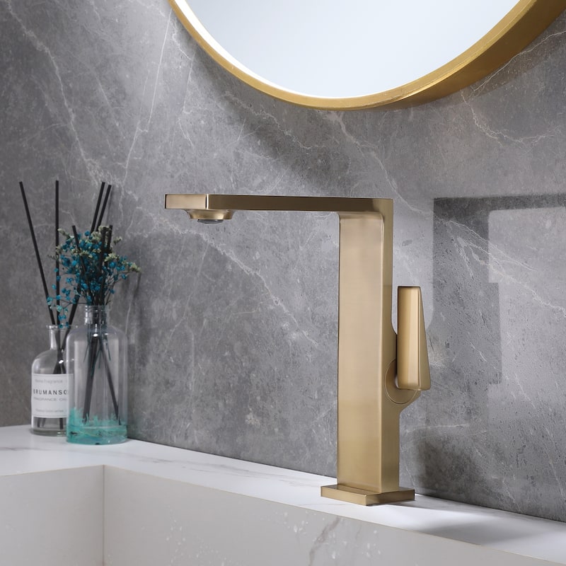 Single Handle Single Hole Deck Mounted Modern Bathroom Faucet