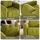 preview thumbnail 49 of 63, Cloud Sofa Corduroy Deep Seat Couch Oversized Compression Loveseat Sofa