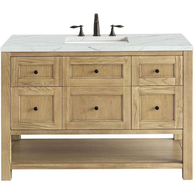 James Martin Vanities 330-V48-FENC Breckenridge 48" Free Standing - Light Natural Oak