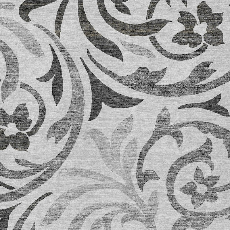 HomeRoots Floral Transitional Rectangle Outdoor Rug