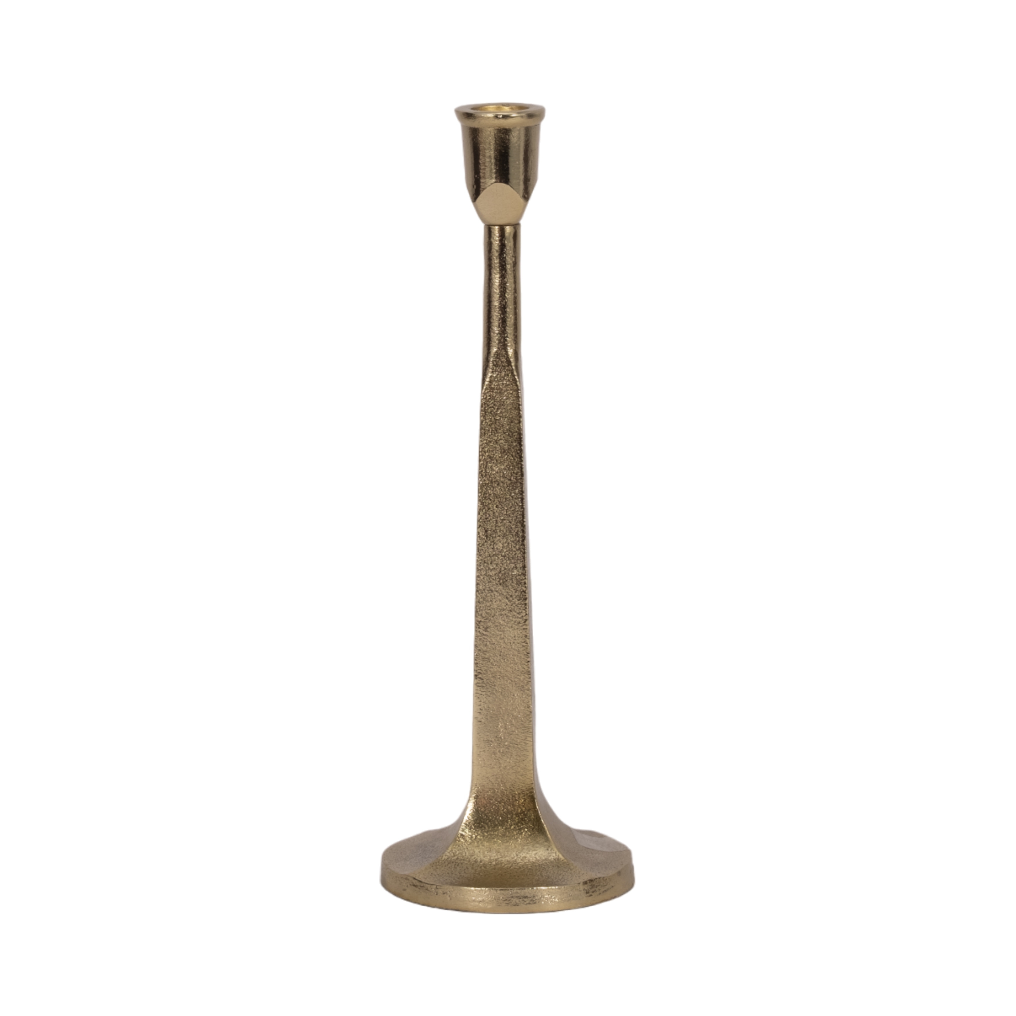 Metal Squared Off Taper Candle Holder
