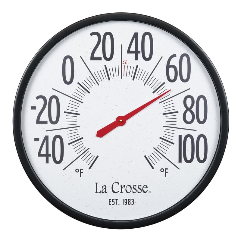 La Crosse 104-3056 Emperor Size 22-Inch Analog Dial Thermometer