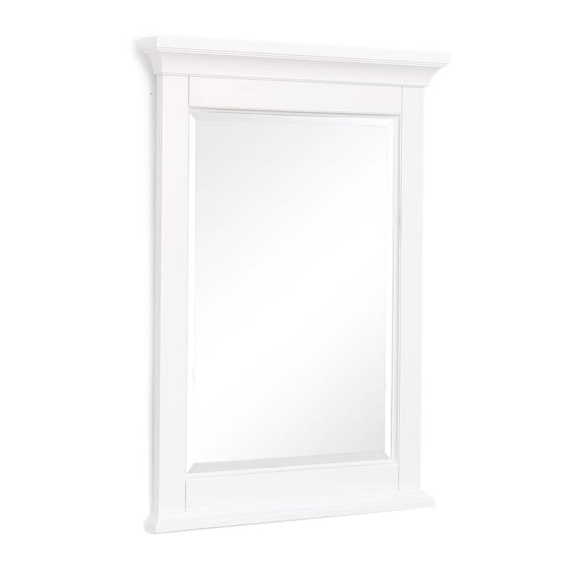 KitchenBathCollection Newport 24-inch Wall Mirror - White