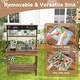 preview thumbnail 8 of 8, Gymax Kids Mud Kitchen Play Kitchen w/ Blackboard Stoves Removable