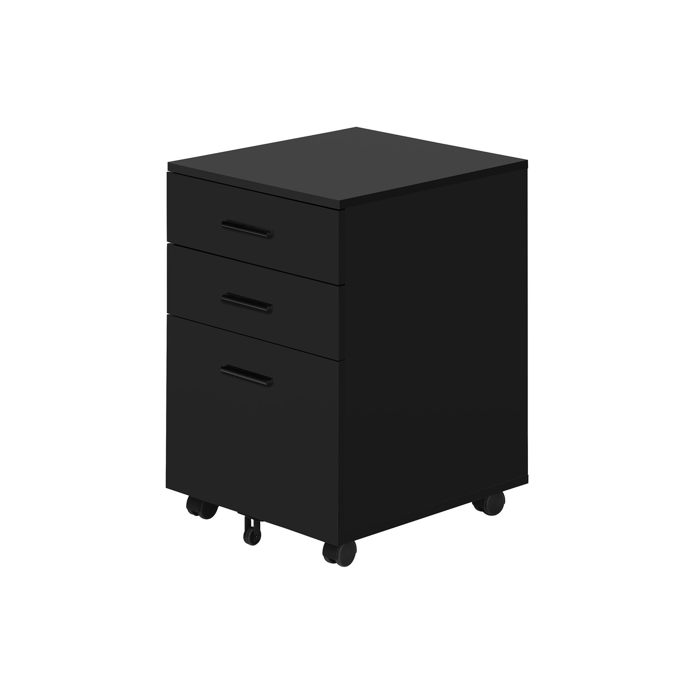 Rolling Mobile File Cabinet With 3 Storage Drawers and 5 Casters
