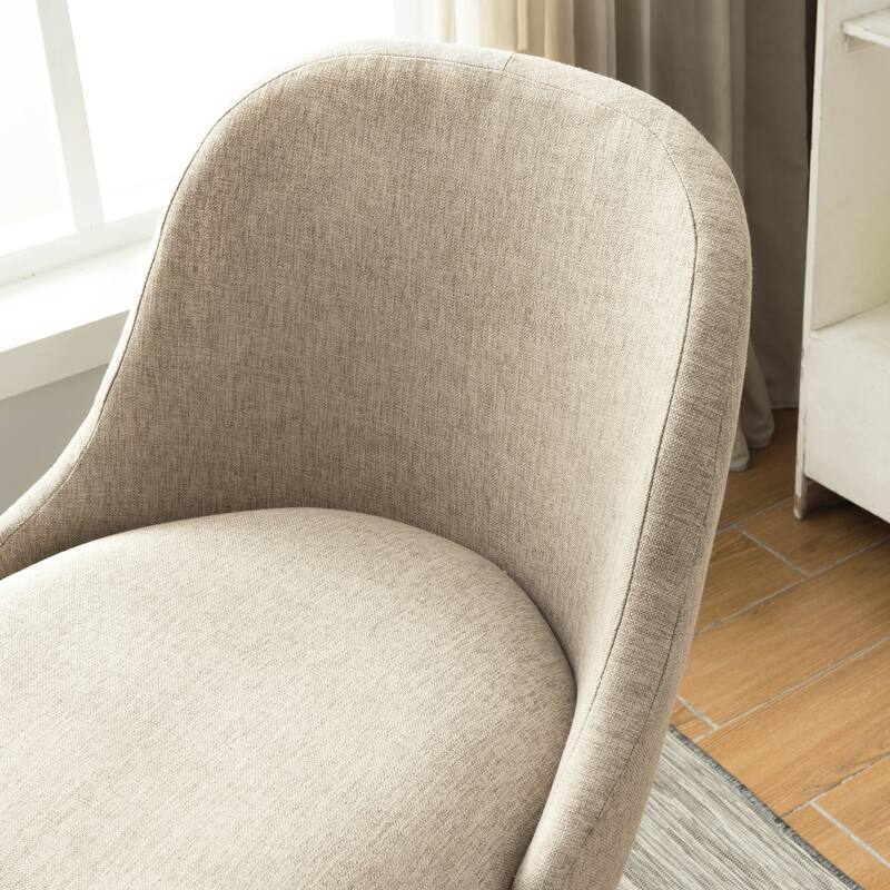 Leick Home Upholstered Barrelback Counter Stool with Metal Base