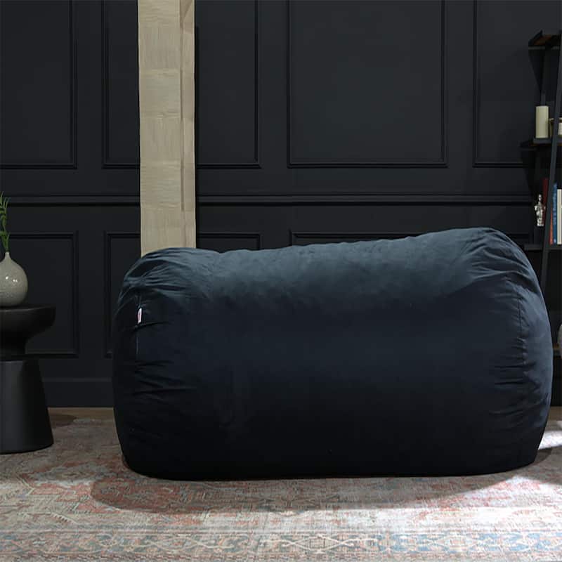 Jasper Traditional 8 Foot Cylindrical Suede Bean Bag
