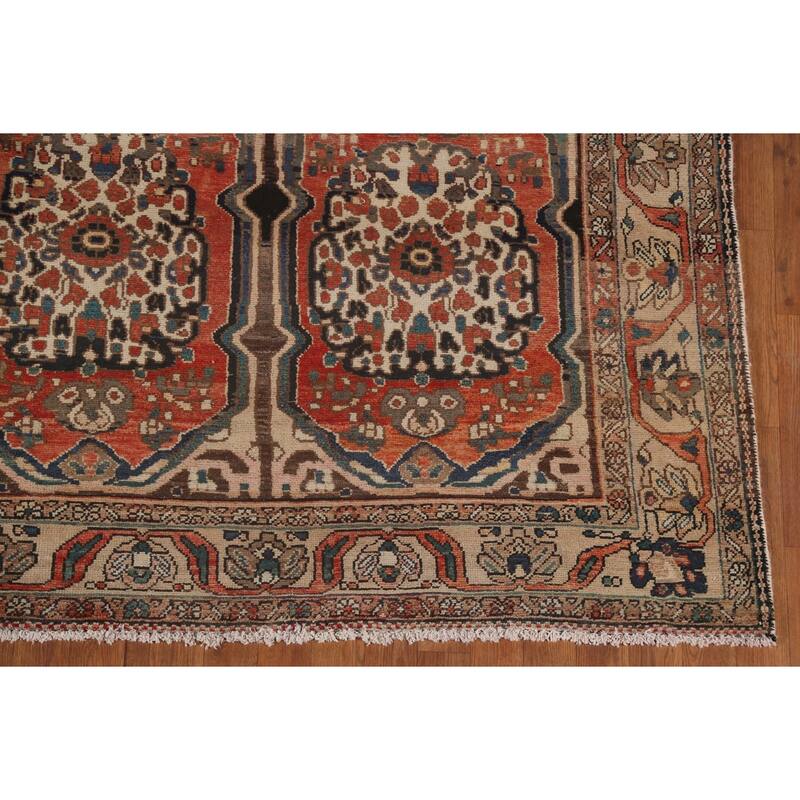 Vegetable Dye Bakhtiari Persian Antique Area Rug Handmade Wool Carpet - 5'3"x 9'11"