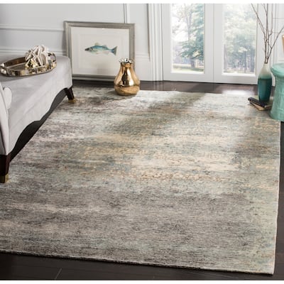 SAFAVIEH Couture Hand-knotted Tiffany Pieralda Modern Abstract Viscose Rug