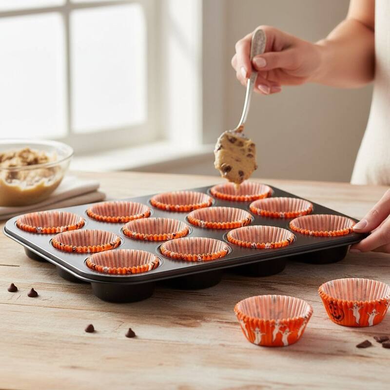 Chef Craft Halloween-Theme Paper Baking Cups, 50 Count Cupcake Liners