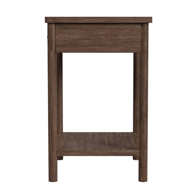 Lennon 1 Drawer Rounded Leg Wood Nightstand