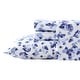 preview thumbnail 52 of 92, Laura Ashley Printed Cotton Flannel Sheet Set Emelisa Blue - Full