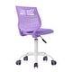 preview thumbnail 26 of 36, HomyLin Plastic Mesh Adjustable Armless Desk Chair with Rolling Wheels Kids Teen