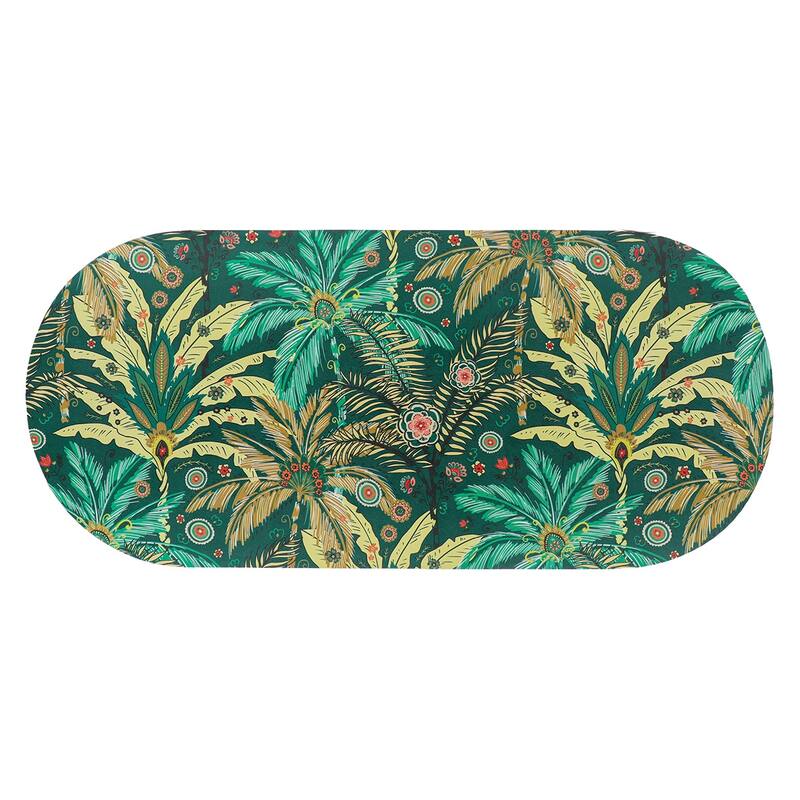 Decorative Runner Bath Mat 40x18 Ultra Absorbent Quick Dry Rug - Jungle Bloom