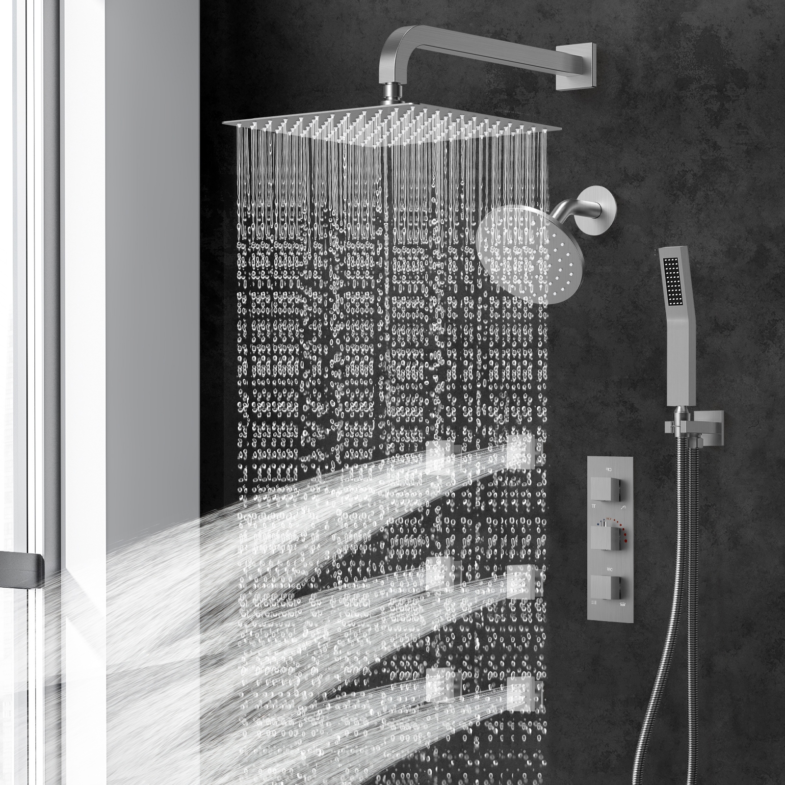 Thermostatic-Dual-Shower-