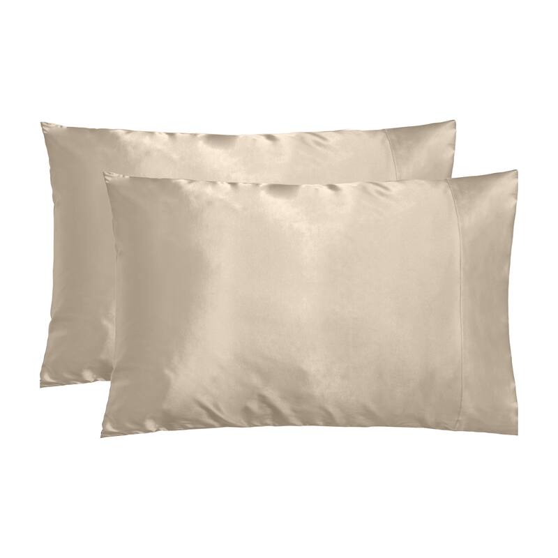 NIGHT Satin Pillowcase for Skin & Hair 2-Pack - Sand Dollar - King