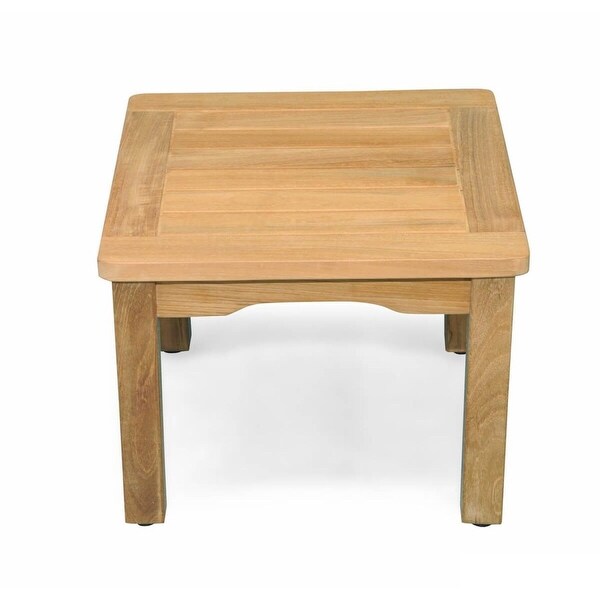 20 Natural Teak Square Outdoor Patio Wooden Misson Style Coffee 20 Natural Teak Square Outdoor Patio Wooden Misson Style Coffee Table Brown
