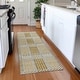 preview thumbnail 59 of 121, Premium Washable Super Soft Modern Plaid Mayfield Rug Gold - 2'3" x 7'6"
