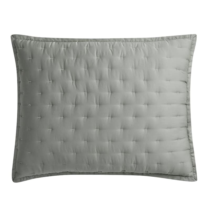 HiEnd Accents Lyocell Lyocell Quilted 2 Piece Pillow Sham Set - Sage - King