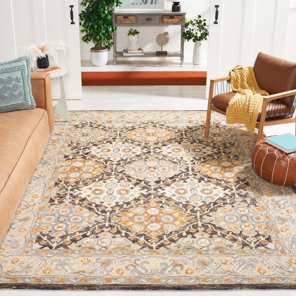 SAFAVIEH Handmade Aspen Gundemarie Boho Tribal Wool Rug