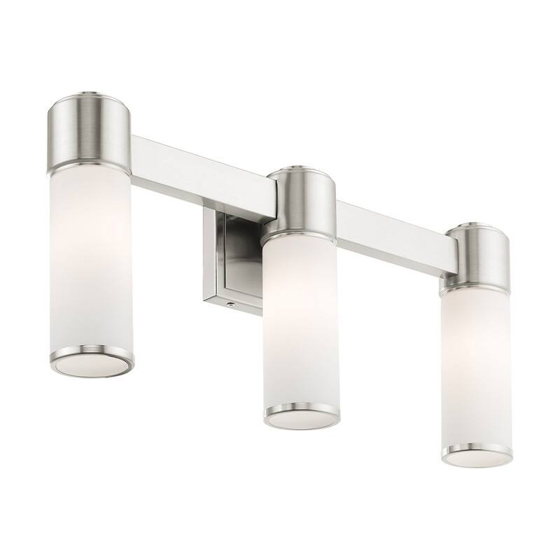 Livex Lighting 3-Light Wall Sconce/ Bath Light, 52123-91 - 22" W X 9.75" H X 3.875" EXT
