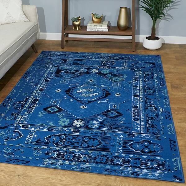 Ziba Medallion Border Indoor/Outdoor Area Rug Bed Bath & Beyond